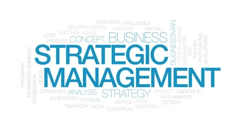 Strategic management animated word cloud... | Stock Video | Pond5