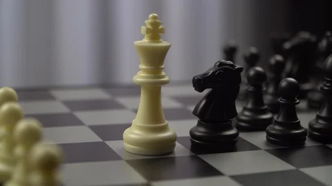 Strategic move and chess concept 库存影片 125518375