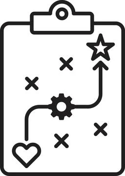 Strategic planning icon vector Stock Illustration