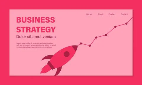 Strategic planning, plan to overcome difficulty or obstacle to reach goal or Stock Illustration