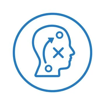 Strategic Thinking Icon. Stock Illustration