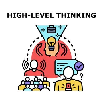 Strategic thinking process developing creative business solutions イラスト素材