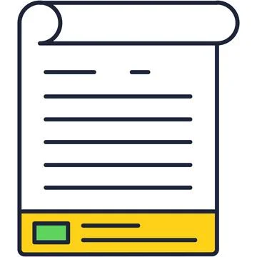 Strategic vision icon vector paper business plan Stock Illustration