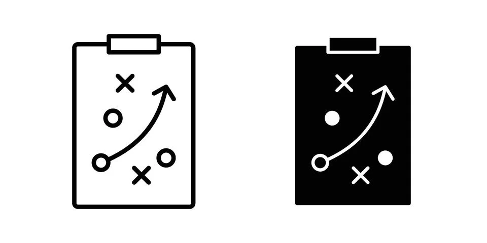 Strategical planning icon set. Vector EPS 10 Stock Illustration