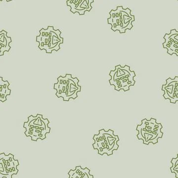 Strategies risk line seamless pattern Stock Illustration