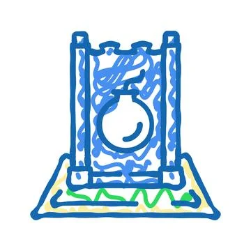 Stratego board game icon doodle illustration Stock Illustration