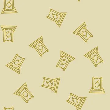Stratego board game line seamless pattern Stock Illustration