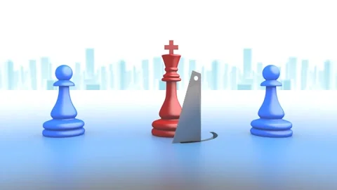 Strategy to accomplish an objective. Concept footage. 3D Rendering Stock Footage 137535131