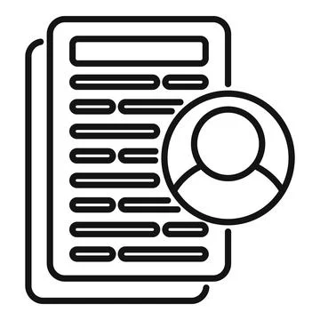 Strategy account icon outline vector. Client platform Stock Illustration