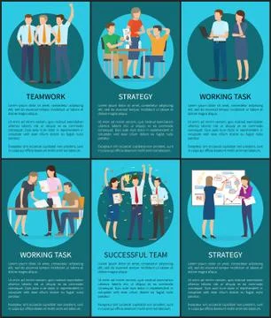 Strategy and Working Task Vector Illustration Stock Illustration