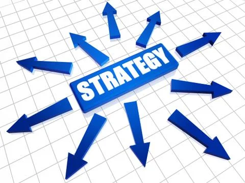 Strategy with arrows Stock Illustration