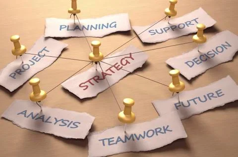Strategy, artwork Stock Illustration