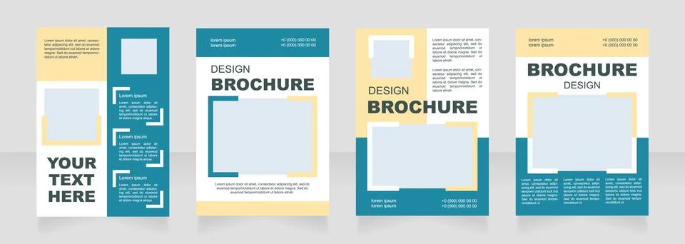 Strategy blank brochure layout design Illustrazione stock
