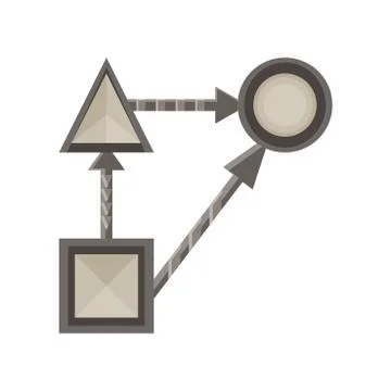 Strategy business icon vector planning marketing plan concept background Stock Illustration