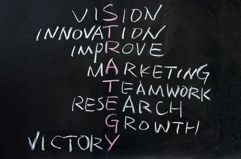 Strategy concept crosswords Stock Photos
