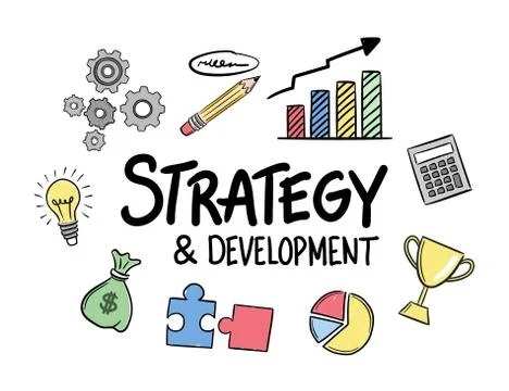 Strategy development concept vector Illustrazione stock