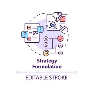 Strategy formulation concept icon イラスト素材