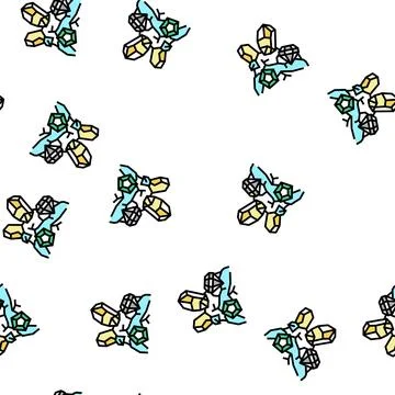 Strategy game treasure vector seamless pattern 스톡 일러스트