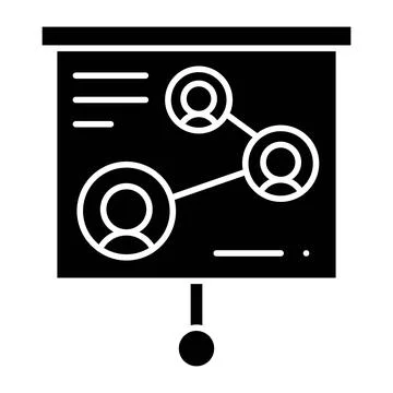 Strategy Glyph Icon Ilustração Stock
