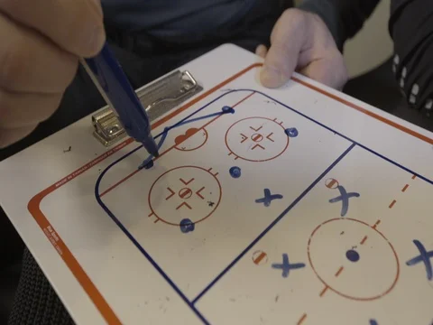 Strategy Of The Hockey Stock Footage 76750842