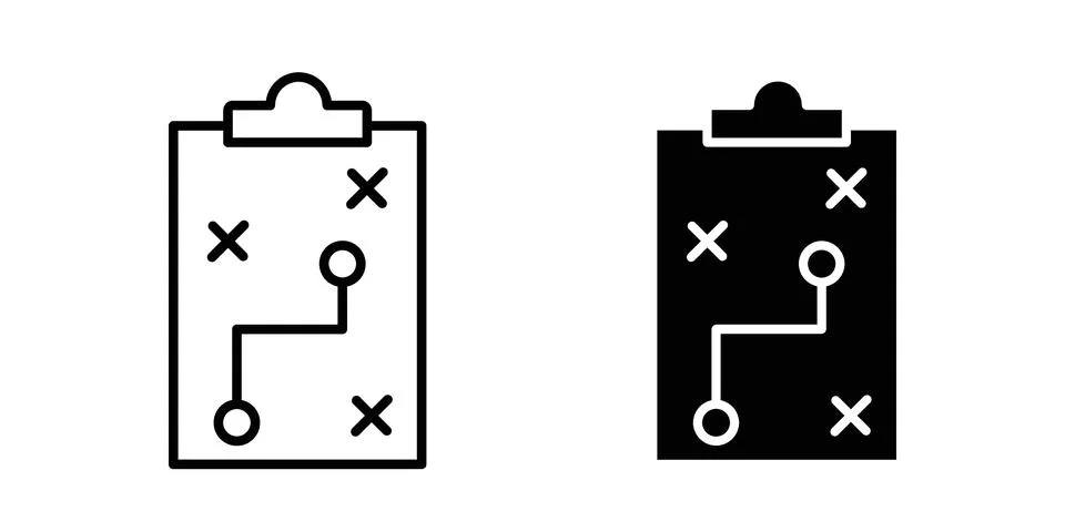 Strategy icon design. Simple Vector illustrations.. Illustrazione stock