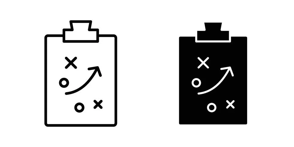 Strategy icon set. Vector EPS 10 Stock Illustration