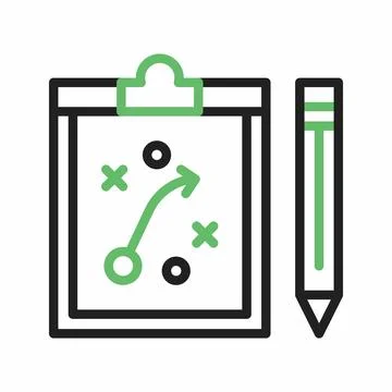 Strategy icon vector image. Stock Illustration