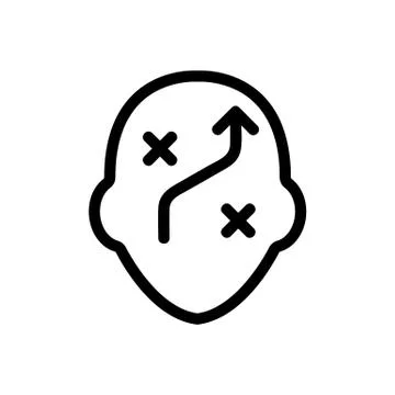 Strategy icon vector. Isolated contour symbol illustration Stock Illustration