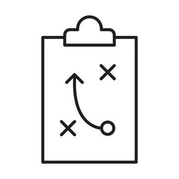 Strategy icon vector strategic plan sign for your website design, logo, app, Stock Illustration