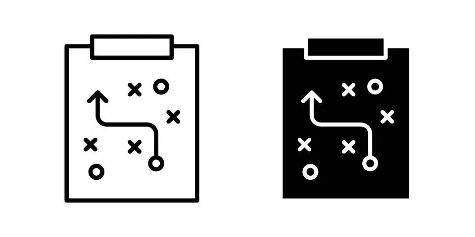 Strategy icon for web projects Stock Illustration