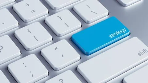 Strategy key. Stock Illustration