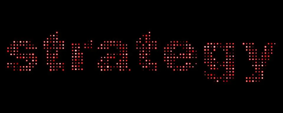 Strategy led text 스톡 일러스트