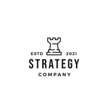 Strategy logo Icon. Web Symbol Logo Template Design Element. Stock Illustration