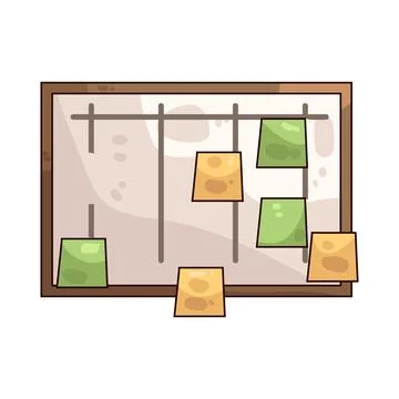 Strategy map illustration Stock Illustration