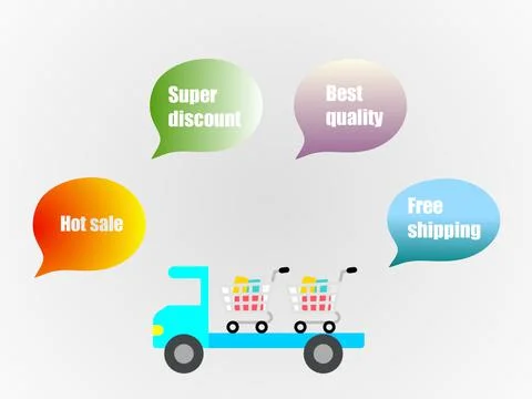 Strategy marketing concept on a gradient color. with white background Stock Illustration
