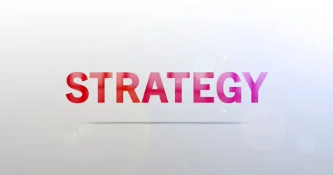 Strategy. Particle Logo. Text Animation 스톡 동영상 135207299