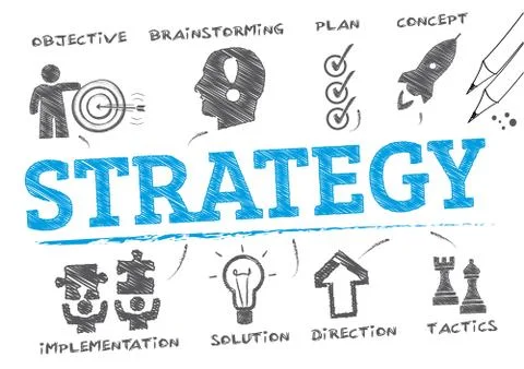 Strategy plan Stock Illustration