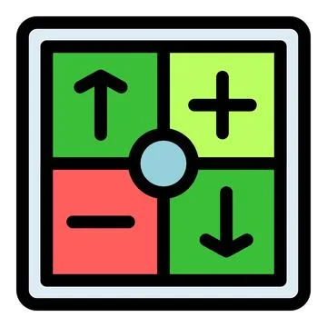 Strategy planning matrix representing swot analysis for business development Illustrazione stock