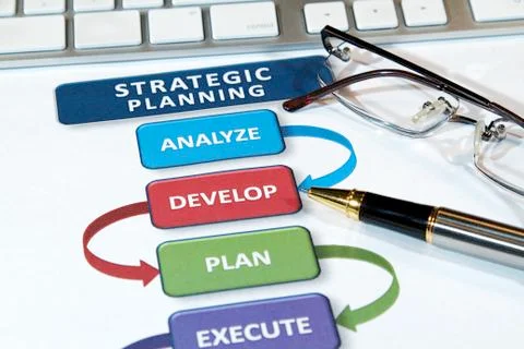 Strategy plans Stock Photos