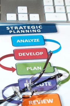 Strategy plans Stock Photos