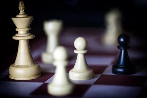 Strategy Playing Game Chess Stock Photos