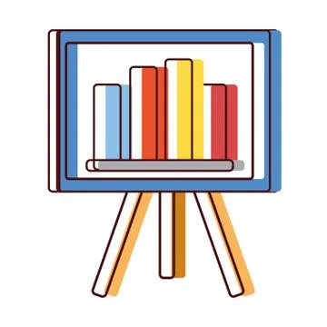 Strategy presentation with statistics graphic bar 스톡 일러스트