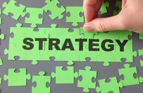 Strategy puzzle Stock Photos