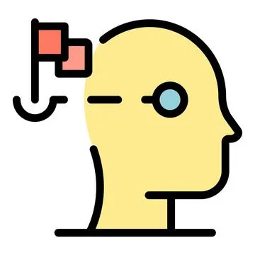 Strategy realization icon vector flat Stock Illustration