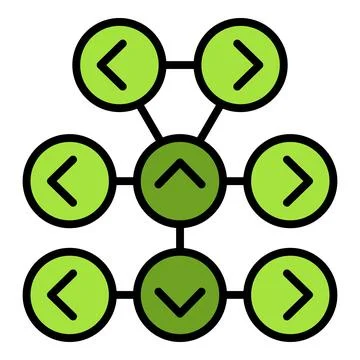 Strategy scheme icon vector flat 스톡 일러스트