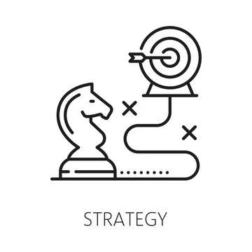 Strategy, SEM or search engine marketing icon Stock Illustration