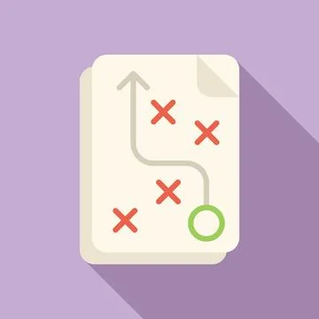 Strategy solution icon flat vector. Creative business Stock Illustration