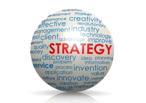 Strategy sphere Stock Illustration