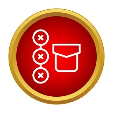 Strategy tactics game plan organization icon button Illustrazione stock