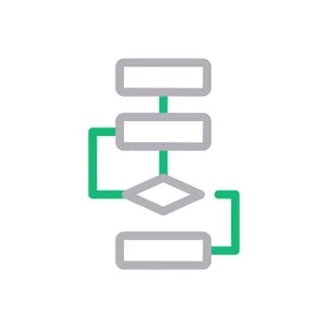 Strategy thin line colour icon Stock Illustration